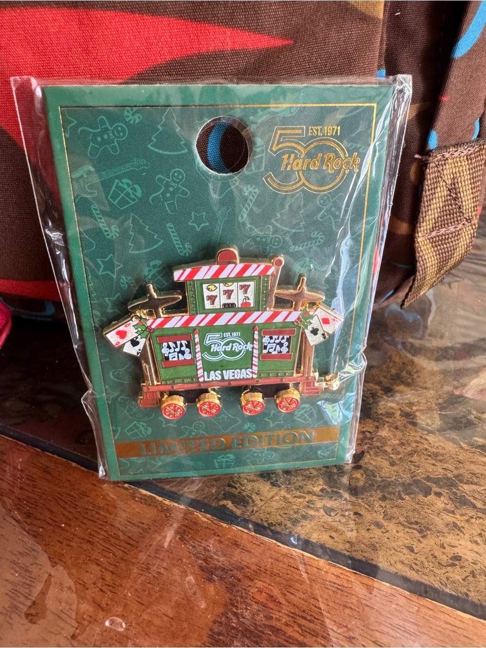 Hard Rock Cafe 50th Limited Edition Las Vegas Christmas Train Car